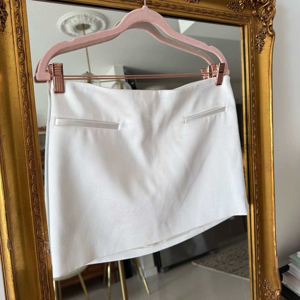 ZARA White Mini Skirt - Picture 3 of 10